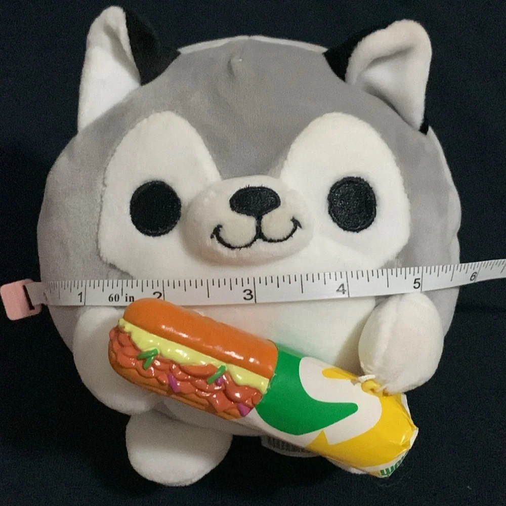 Zuru Snackles Nigel Husky Dog Subway Sandwich Plush 6”
